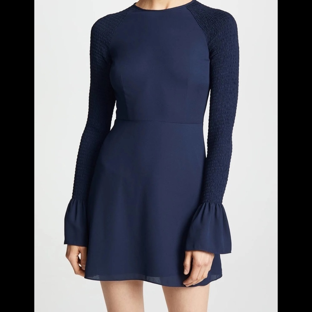 LIKELY Women's Victoria Smocked Sleeve Mini Day Cocktail Dress